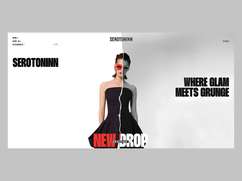 Serotoninn Website Design by Blacklead Studio