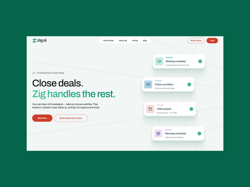 Zig.ai Website Design by Peppermint