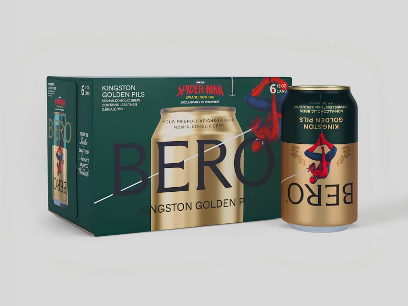 BERO Spider-Man: Brand New Day Kingston Golden Pils Packaging Design