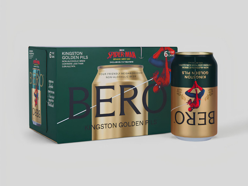 BERO Spider-Man: Brand New Day Kingston Golden Pils Packaging Design