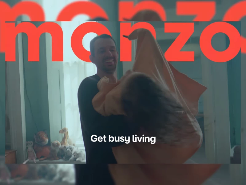 Monzo Get Busy Living Video Design by BBH London