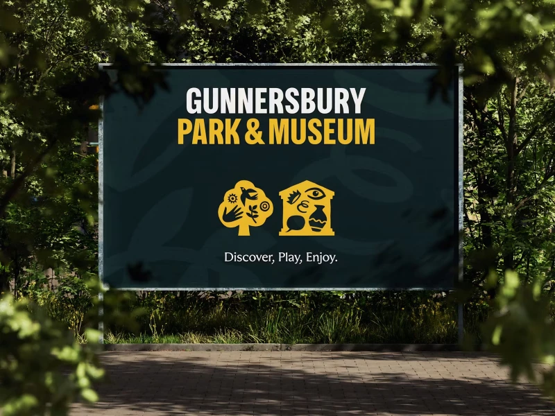 Gunnersbury Park & Museum Print Design by Wiedemann Lampe
