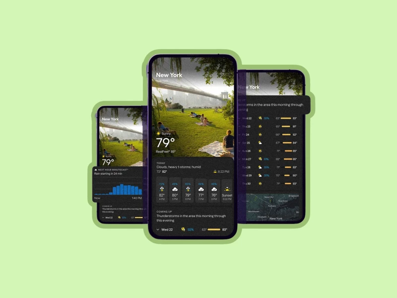 Yahoo Weather App Design