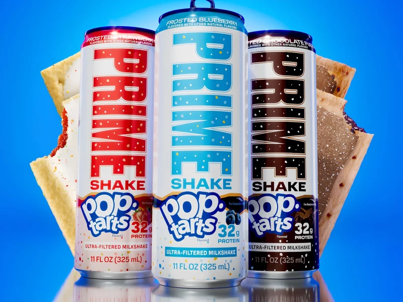 Prime x Pop-Tarts Protein Shake Packaging Design