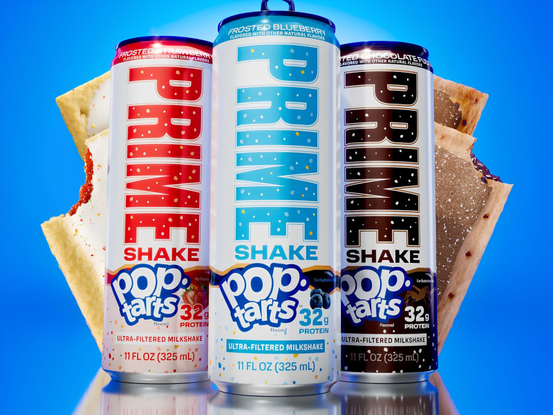 Prime x Pop-Tarts Protein Shake Packaging Design