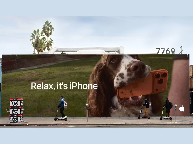 Relax, It's iPhone Billboard Print Design