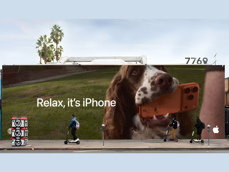 Relax, It's iPhone Billboard Print Design