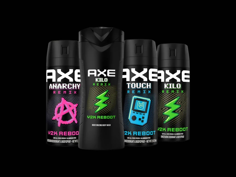 AXE Y2K Reboot Collection Packaging Design