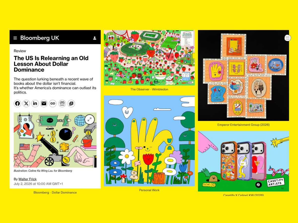 Collage of four colorful, cartoon-style illustrations.