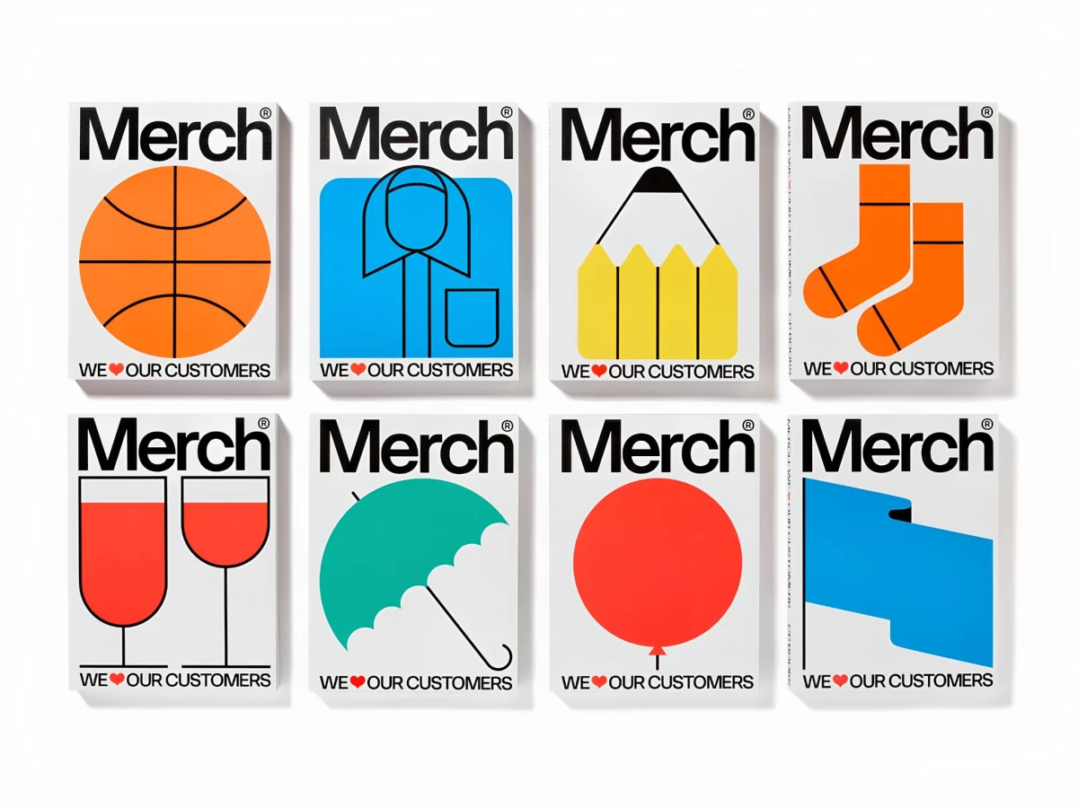 Merch Book Covers Print Design by Counterprint