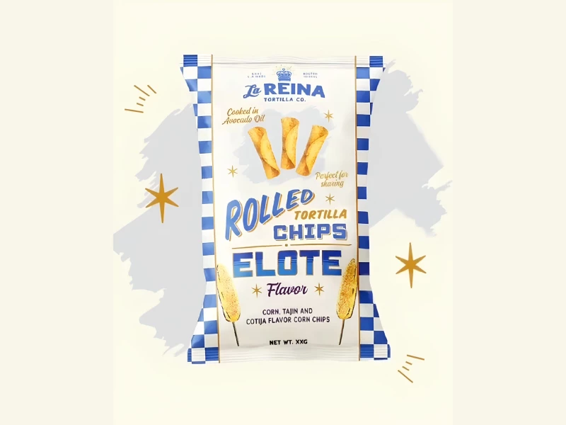 La Reina Rolled Tortilla Chips Packaging Design by If Only Creative