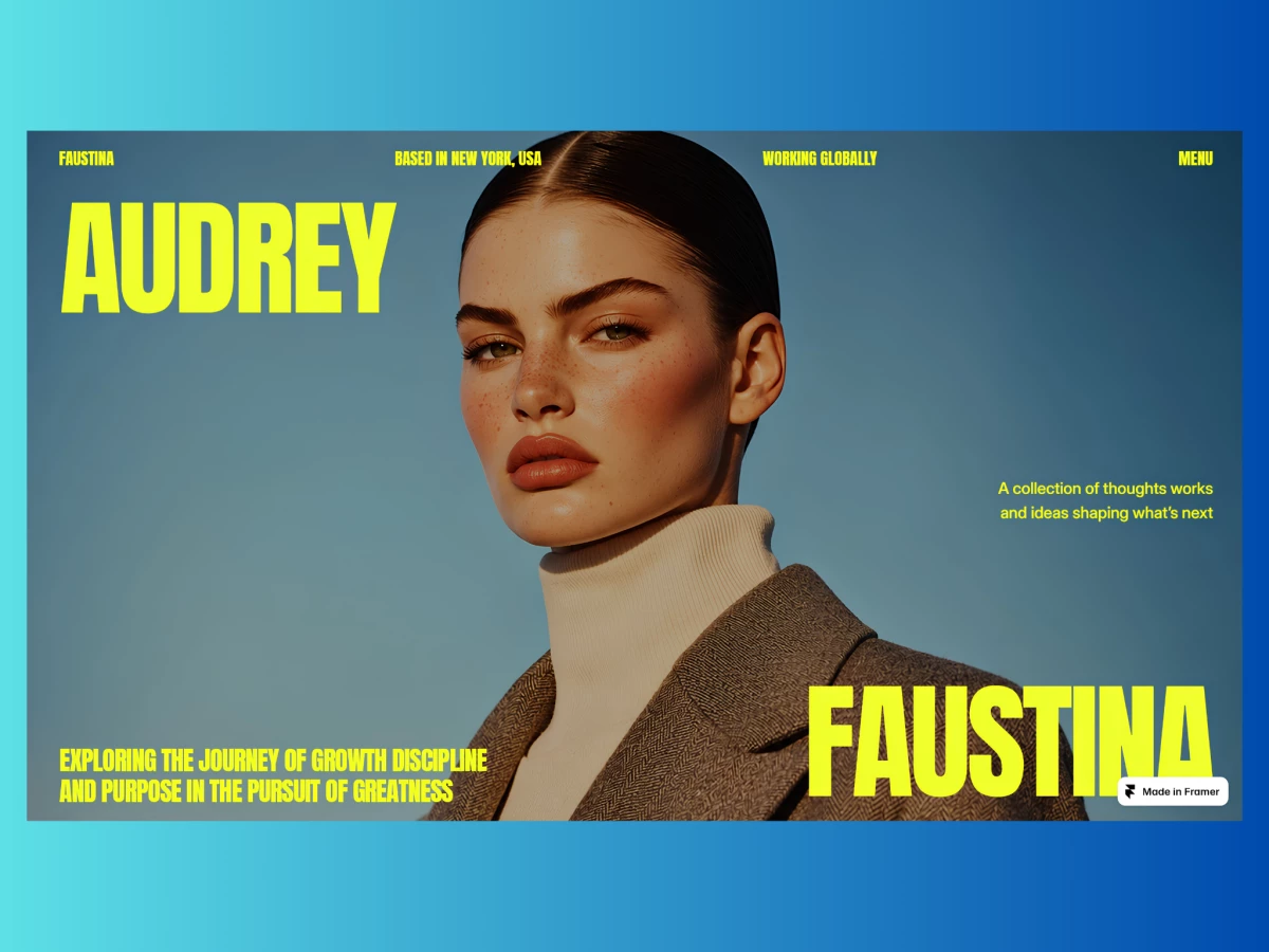 Faustina Website Design by Olaide Tomiwa
