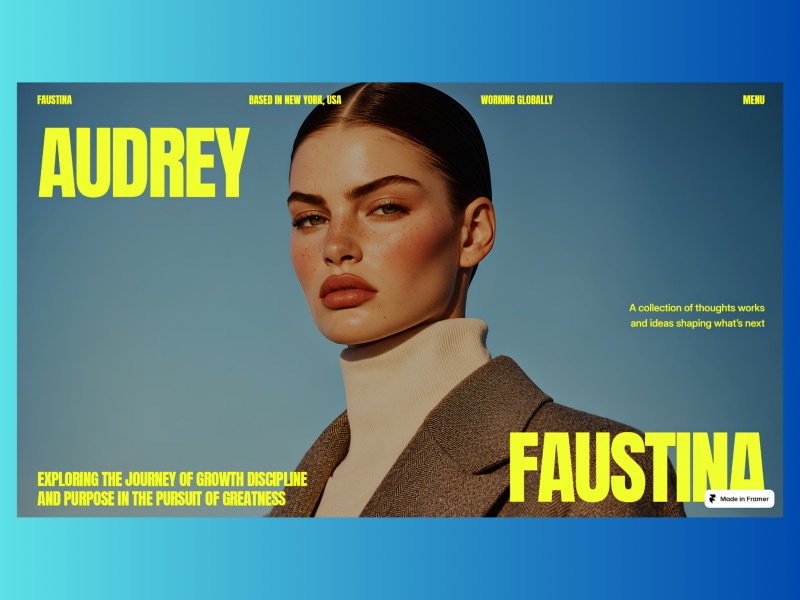 Faustina Website Design by Olaide Tomiwa