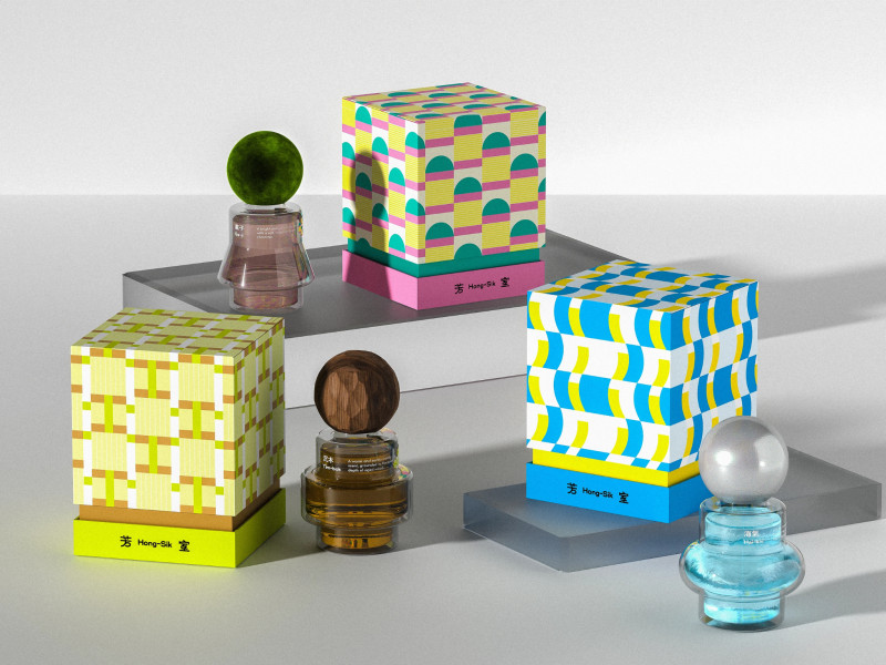 Hong-Sik Fragrance Packaging Design by AAOO Studio
