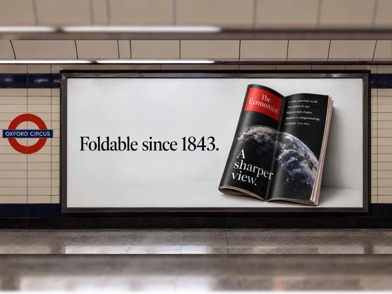 The Economist - Foldable Since 1843 Print Design
