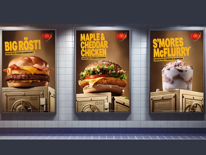 McDonald's World Menu Heist Print Design by Leo UK