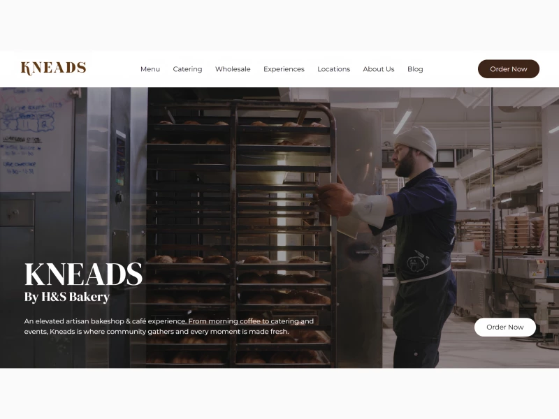 Kneads Website Design by Design In DC