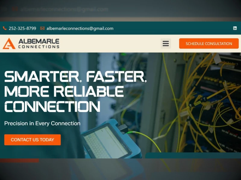 Albemarle Connections Website Design by Big Red Jelly