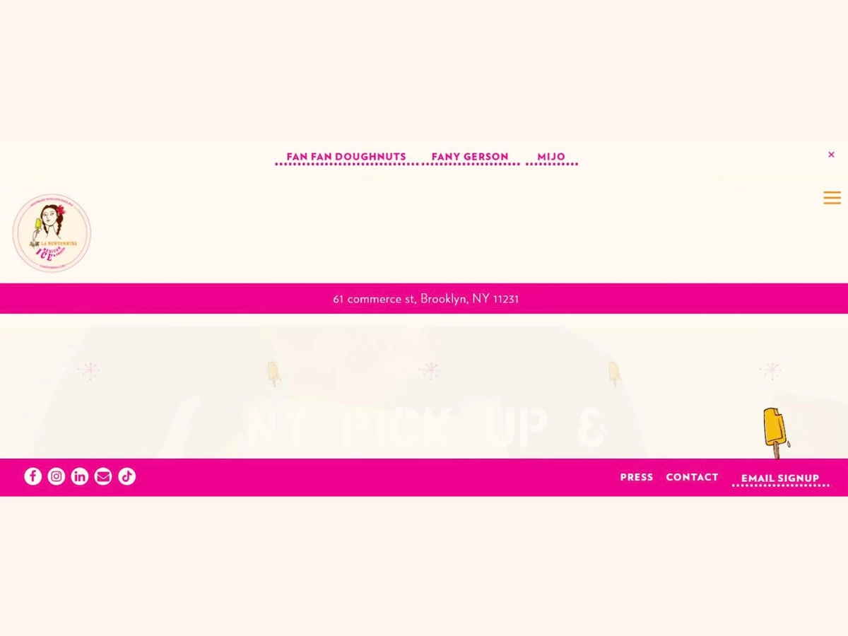 La Newyorkina Website Design by Alpha Co. Marketing and Media