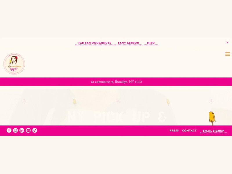 La Newyorkina Website Design by Alpha Co. Marketing and Media