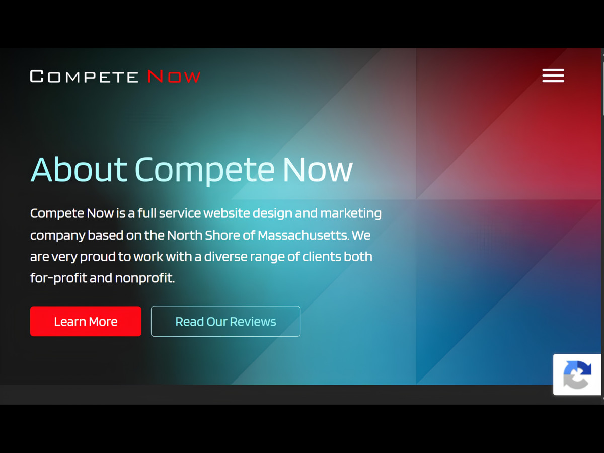 About section describing the full-service web design marketing company.
