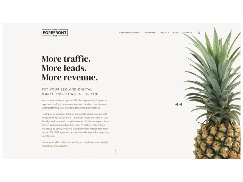 Forefront Web, LLC Website Design