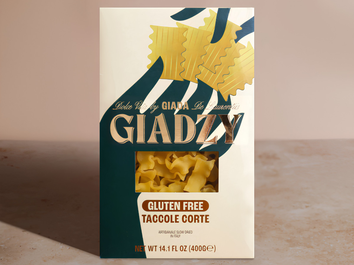 Giadzy Gluten Free Taccole Corte pasta packaging box.