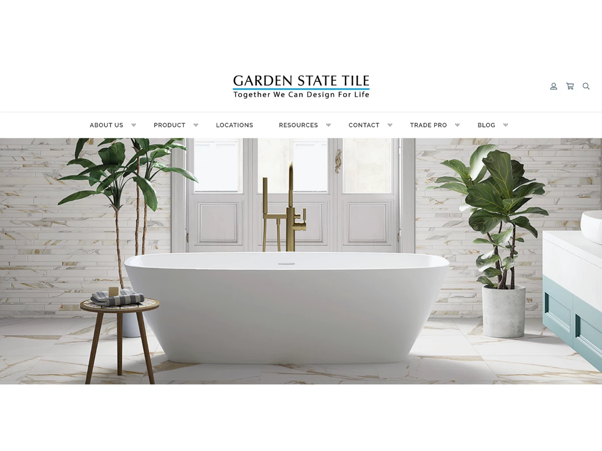 Garden State Tile — Tile & Stone Showroom Website Design by HigherVisibility