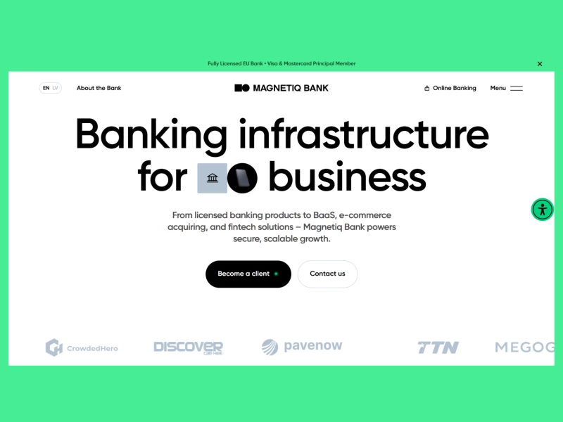 Magnetiq Bank Website Design by Goodface