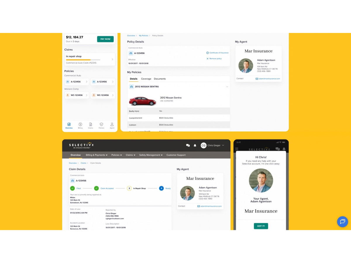 MySelective — Mobile App User Interface