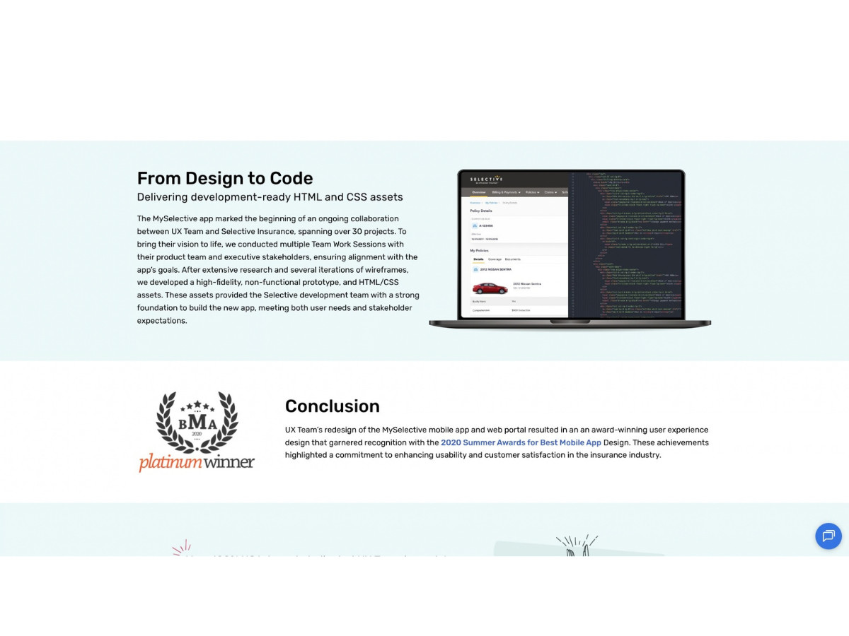 MySelective — Mobile App Conclusion
