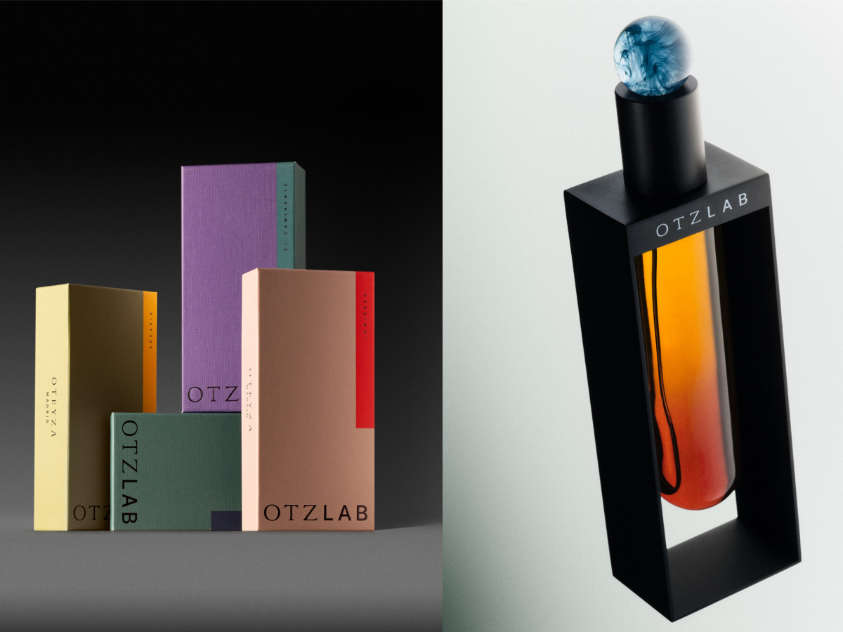 Boxes and perfume bottle.