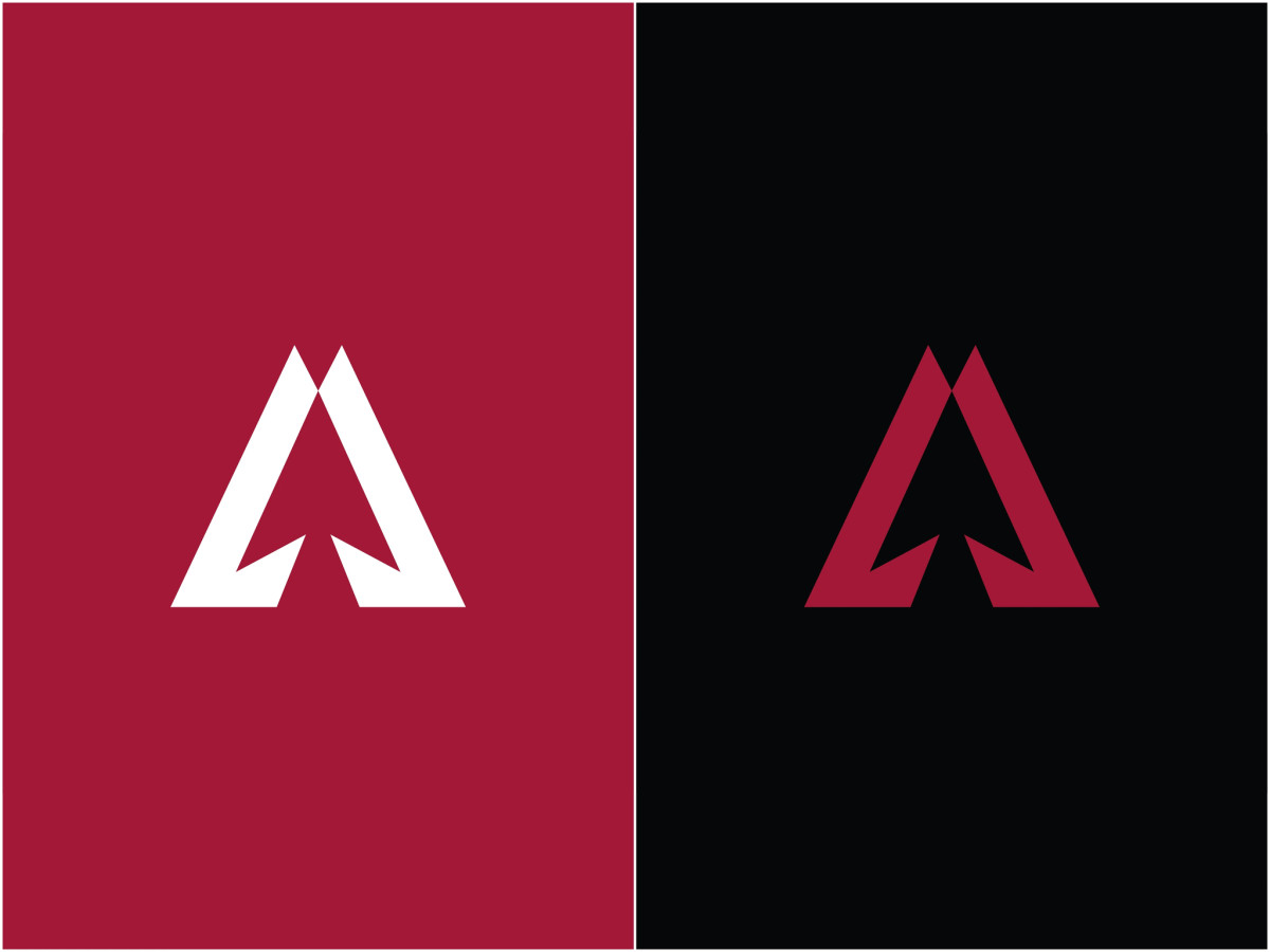 Avinyr logo displayed on maroon and black backgrounds.