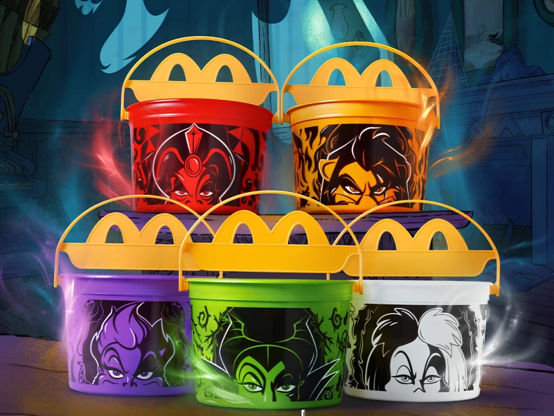 Disney Villains Boo Buckets Happy Meal Packaging Design
