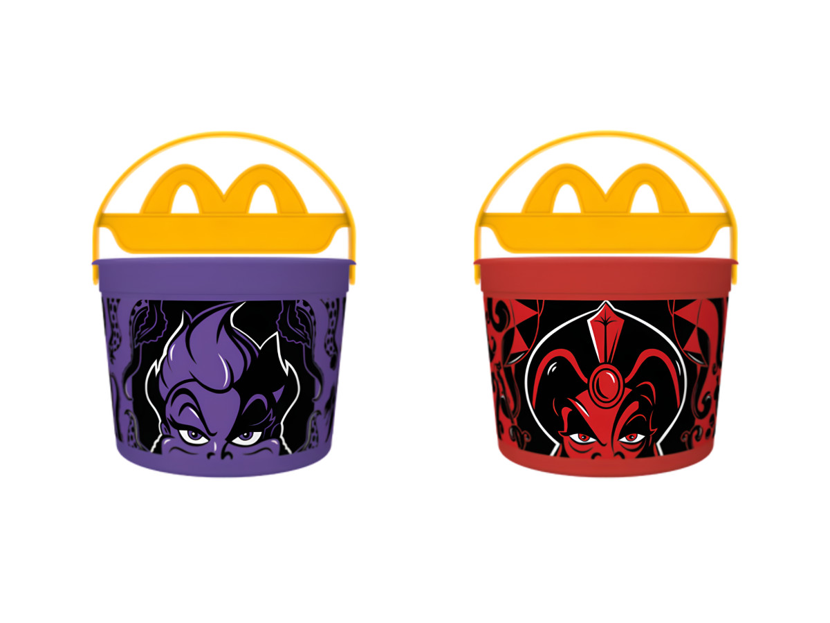 Ursula and Jafar McDonald's Halloween Boo Buckets.