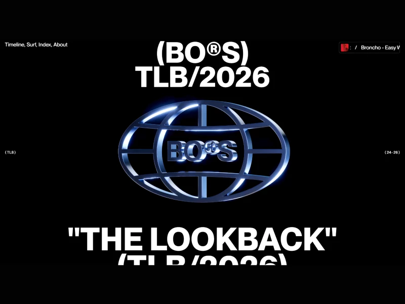 The Lookback Website Design by Gil Huybrecht