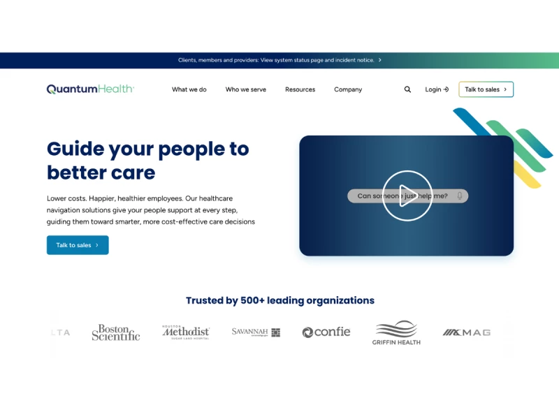 Quantum Health Website Design by Intero DIgital