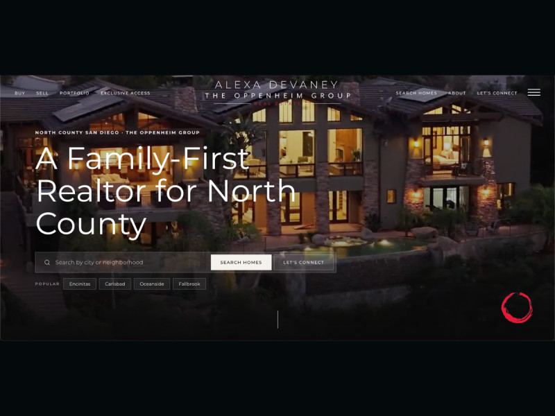 Alexa Devaney with The Oppenheim Group Website Design