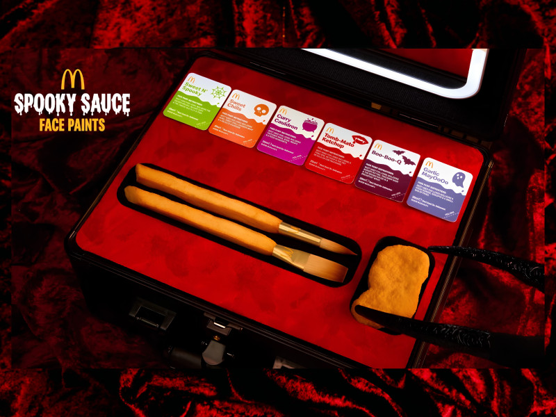 McDonald's 'Spooky Sauces' Face Paint Packaging Design