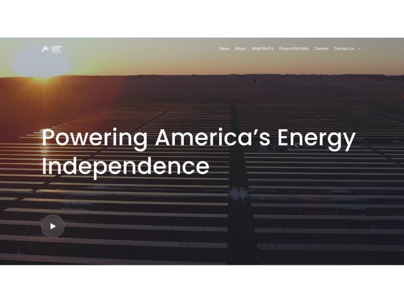 Summit Ridge Energy Website Design by Design in DC