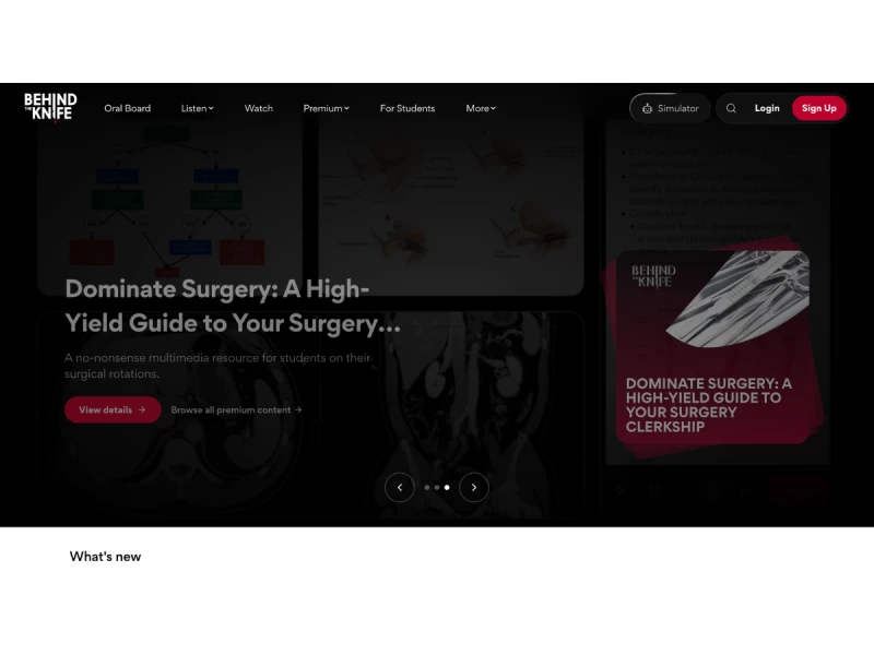 Behind the Knife Website by Designli