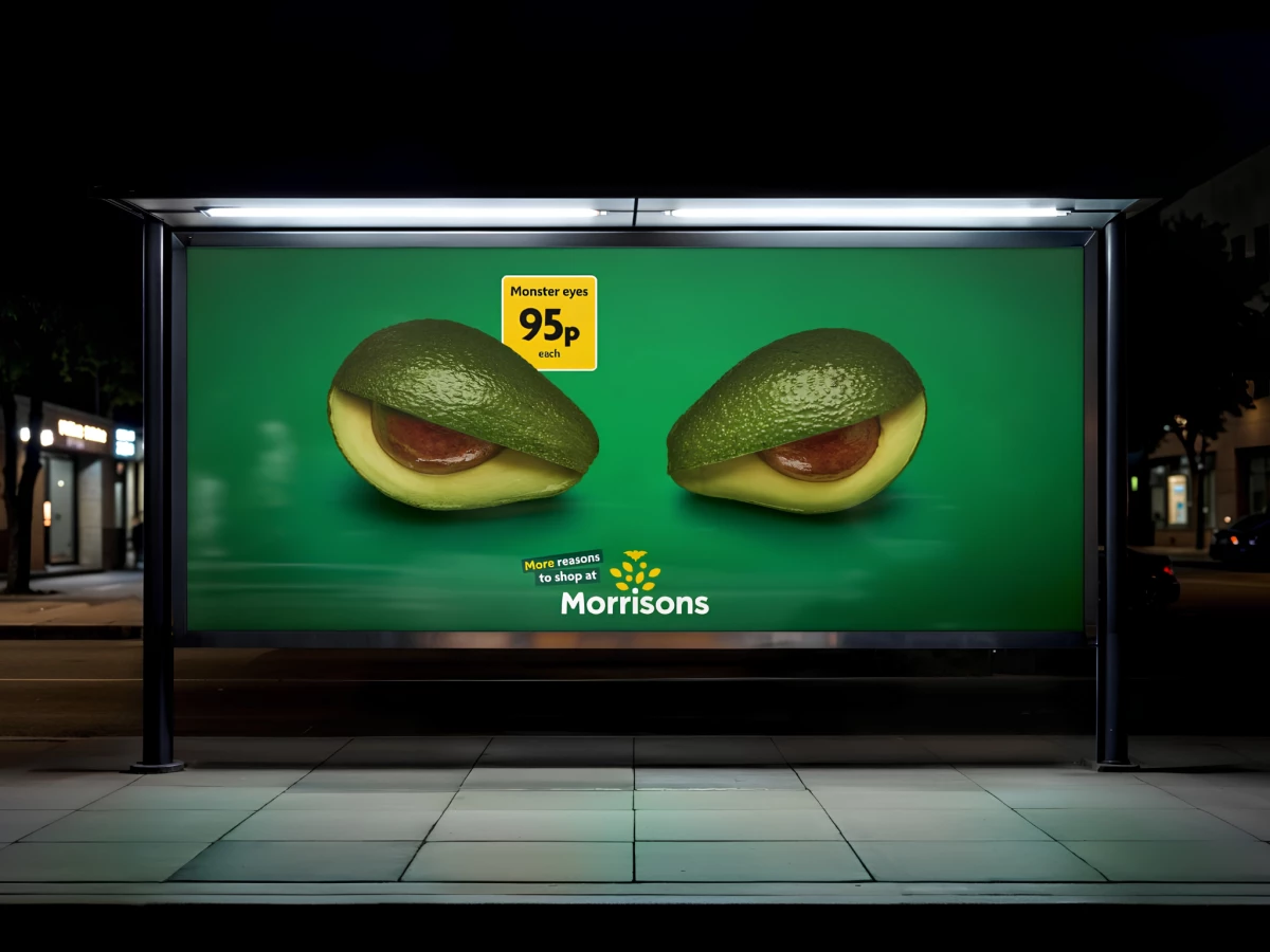 Morrisons Market Street Monsters Print Design by Leo UK