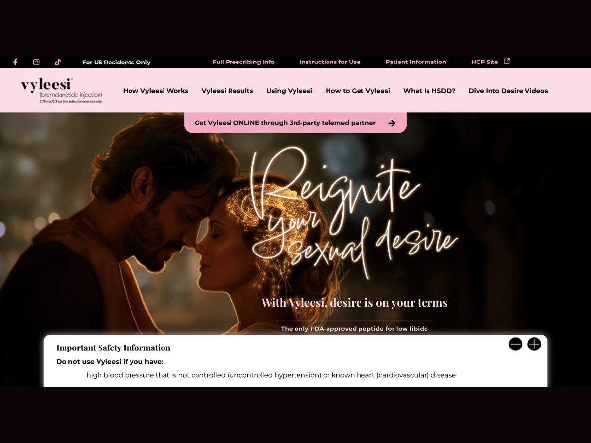 Vyleesi Website Design by Starfish