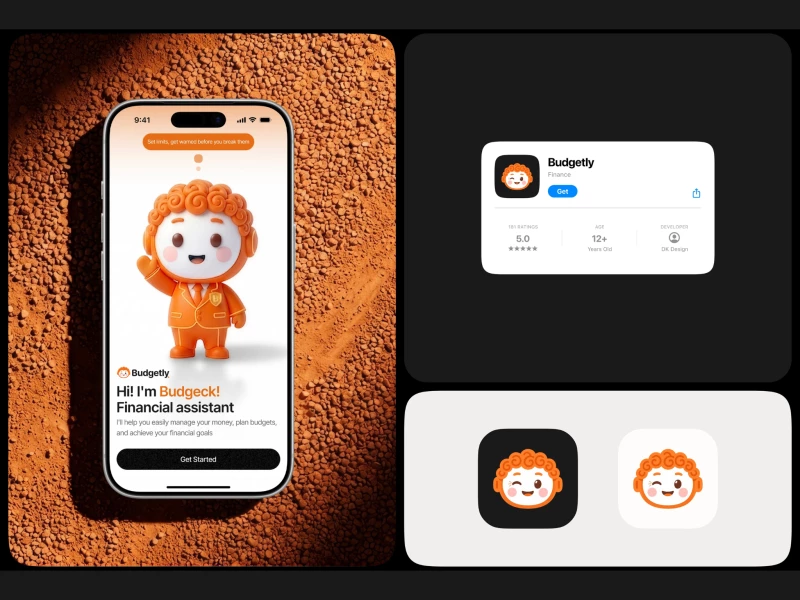 Budgetly App Design by Deep Digital Co