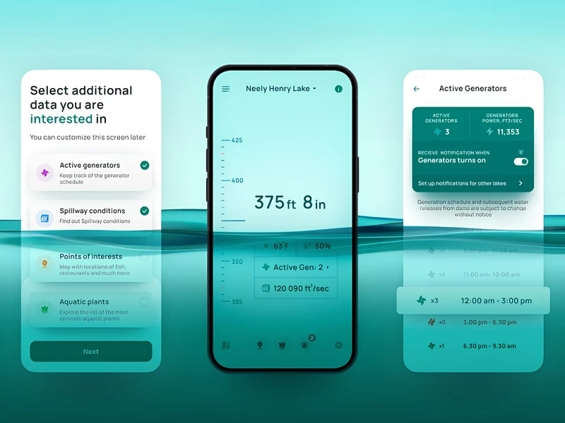 Alabama Power’s Shorelines App Design by Ramotion