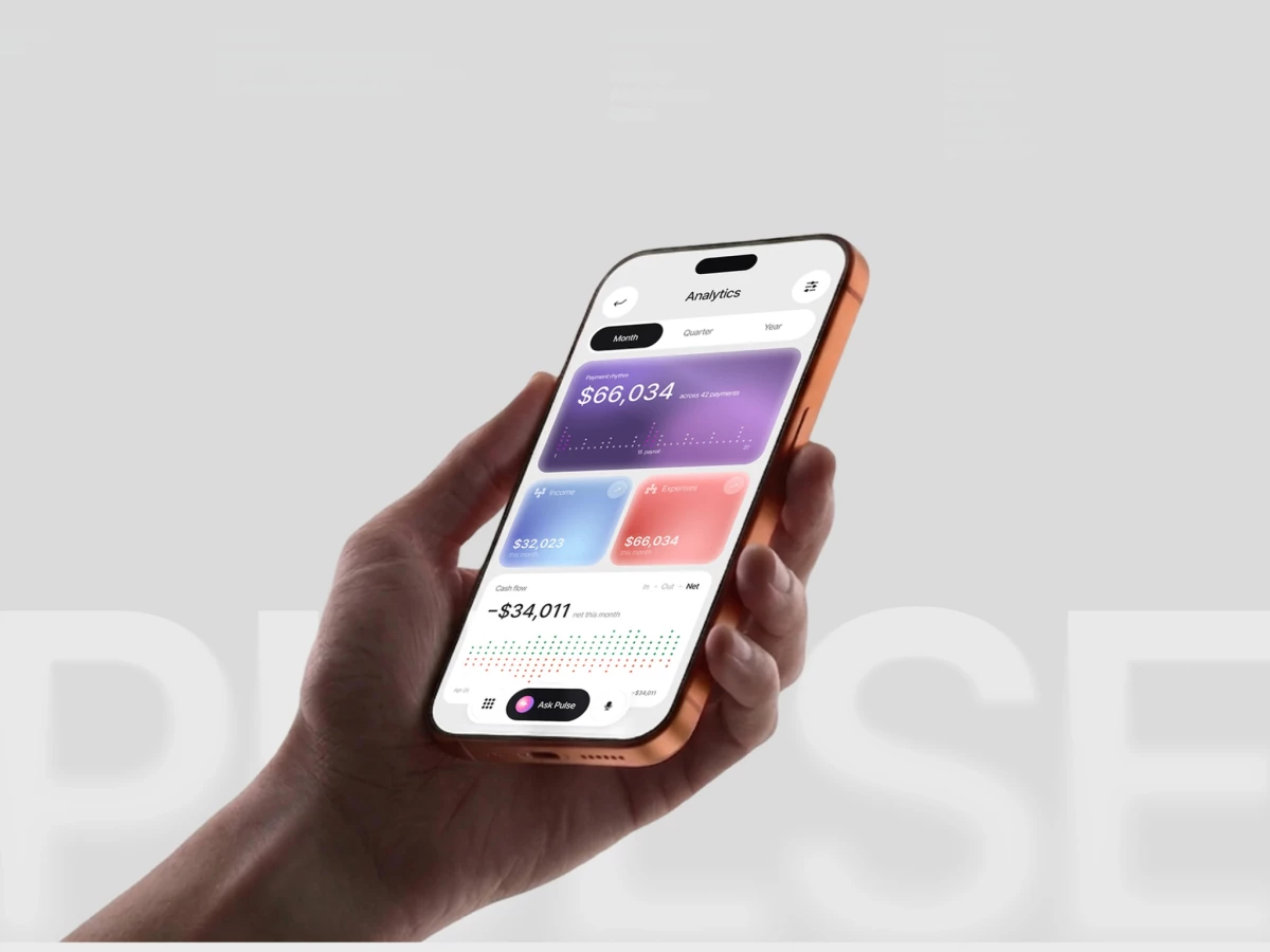 Pulse Fintech App Design by Nadnova