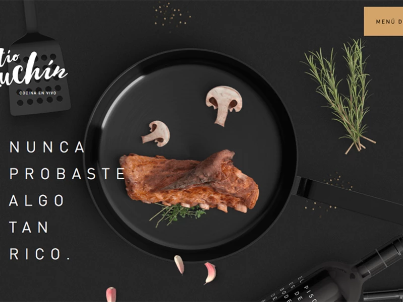 Tío Luchín - Cocina en vivo Elegant Website Design