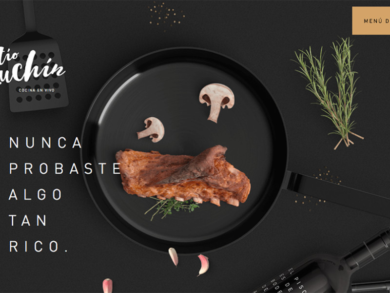 Tío Luchín - Cocina en vivo Elegant Website Design