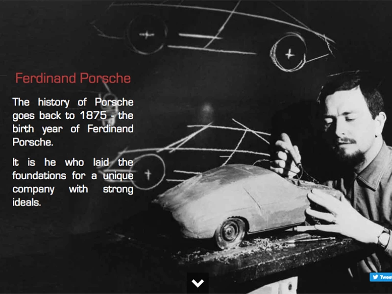 Porschevolution Awesome Website Design