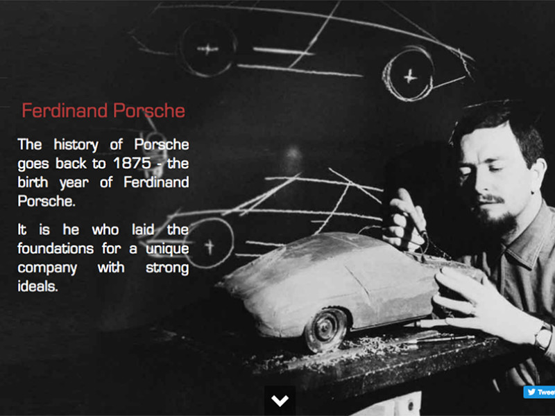 Porschevolution Awesome Website Design